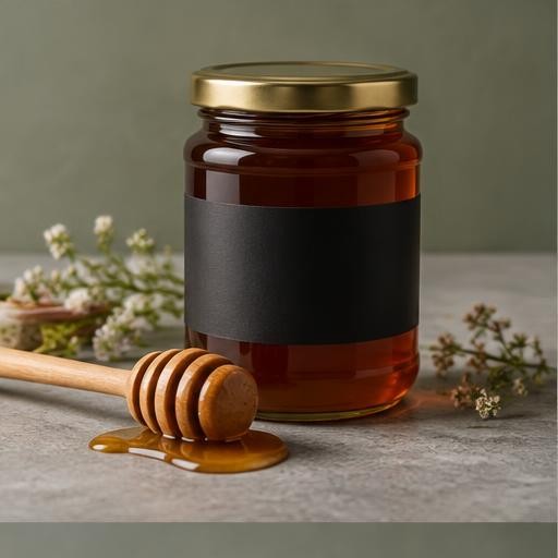Illustrative presentation of Pure Raw Honey – Jamun